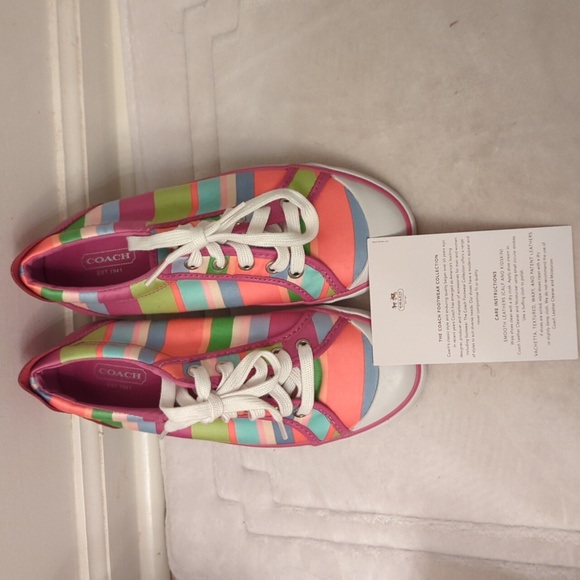 NWOT'S COACH SNEAKERS - Picture 1 of 8